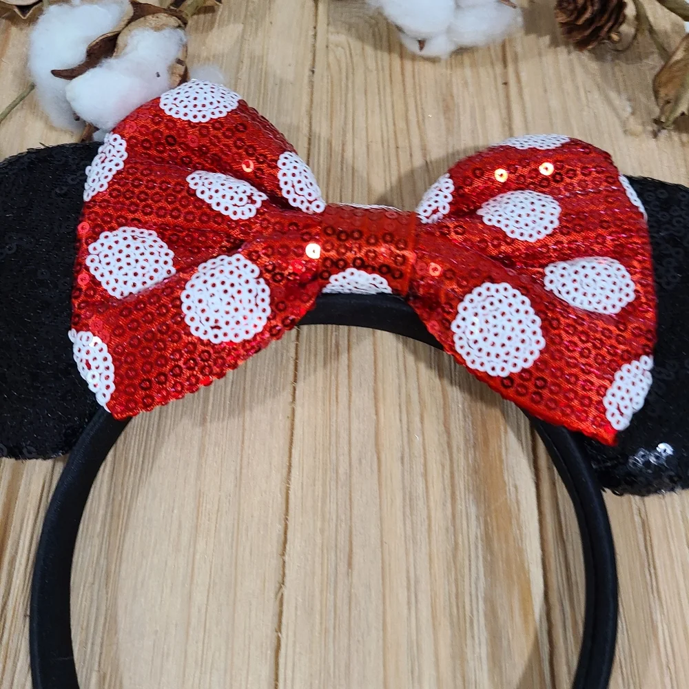 🐭🐭NEW🐭🐭ADORABLE!! MINNI MOUSE EARS Headband in RED